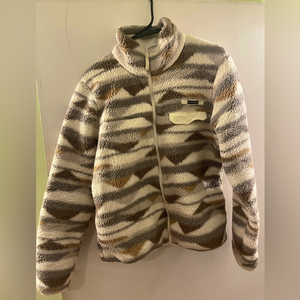 Columbia patterned fleece full zip